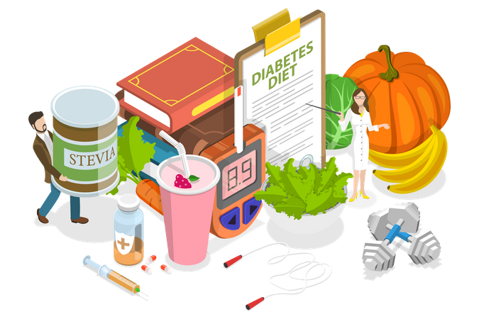 Diabetes Diet Illustration