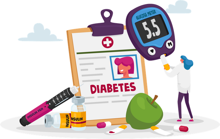 Diabetes Report  Illustration