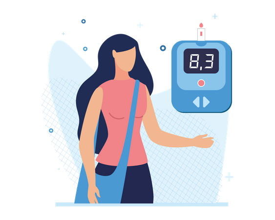 Diabetes testing  Illustration