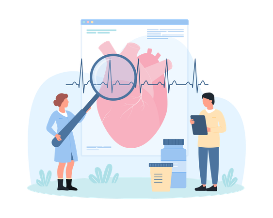 Diagnosis and treatment of cardiovascular disease  Illustration