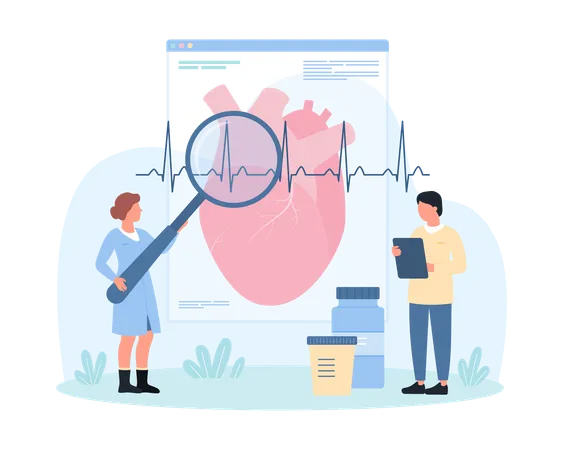 Diagnosis and treatment of cardiovascular disease  Illustration