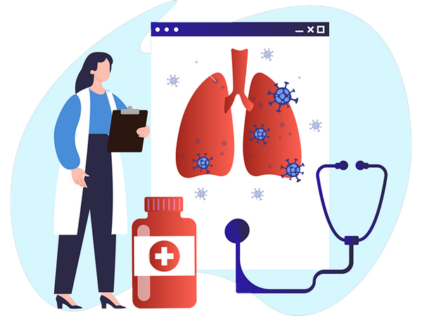 Diagnostic d'asthme bronchique (SP)  Illustration