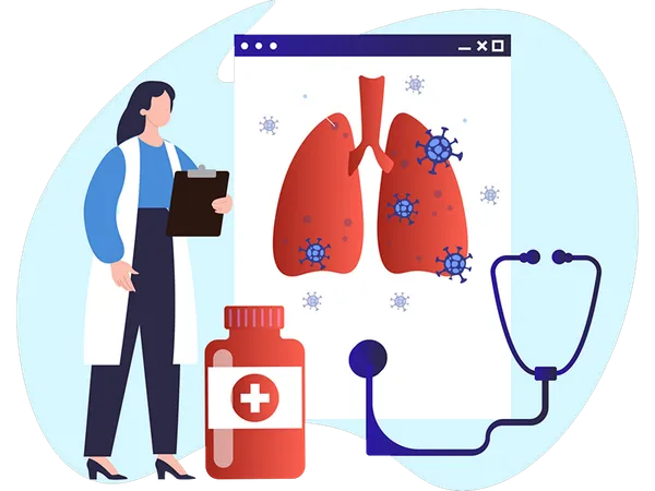 Diagnostic d'asthme bronchique (SP)  Illustration