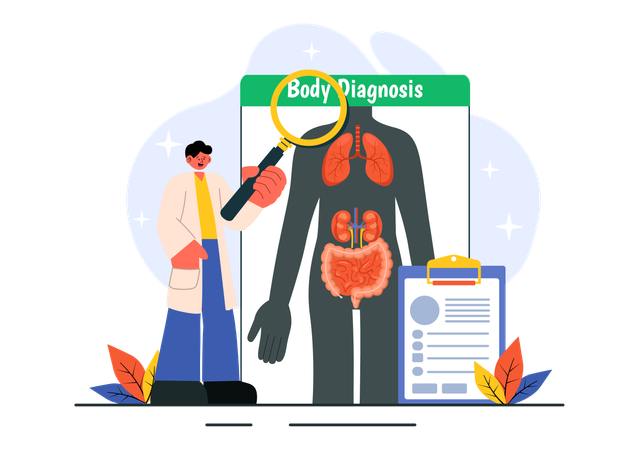 Diagnostic corporel  Illustration