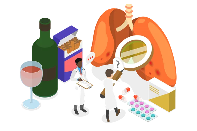 Diagnostic d'alcoolisme  Illustration