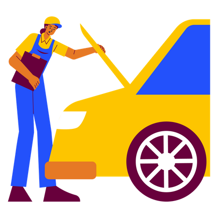Diagnostic de voiture  Illustration