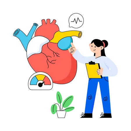 Diagnostic des maladies cardiaques  Illustration