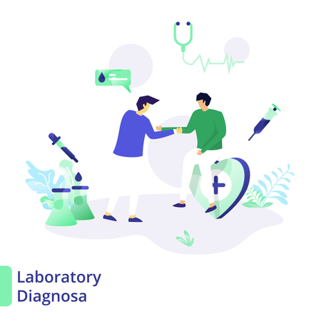Diagnóstico Laboratorial  Ilustração