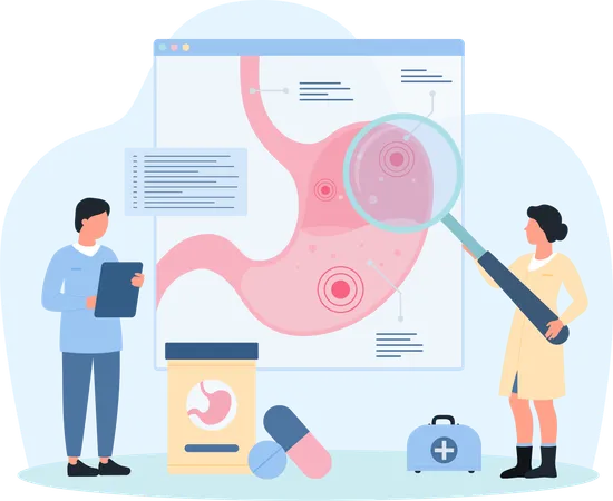 Diagnóstico renal  Ilustração