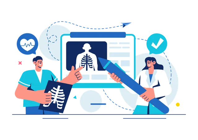 Diagnostische Radiographie  Illustration