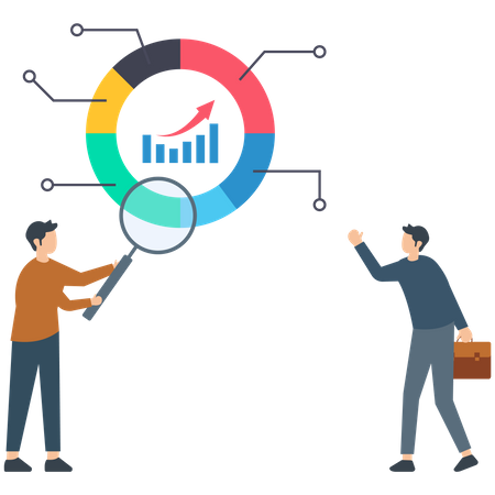 Diagramm-Dashboard  Illustration