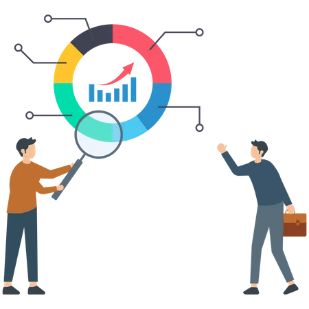 Diagramm-Dashboard  Illustration