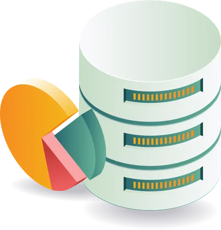 Base de données de gestion de diagramme à secteurs  Illustration