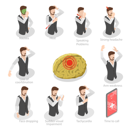 Diagramme de reconnaissance médicale  Illustration