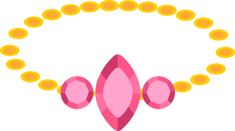 Diamond necklace  Illustration