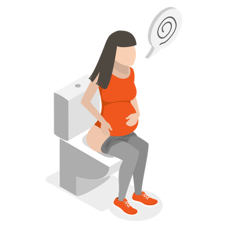 Diarrea durante el embarazo  Ilustración