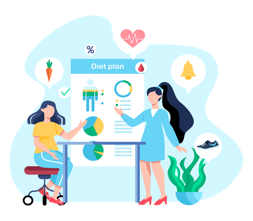 Diät Plan  Illustration