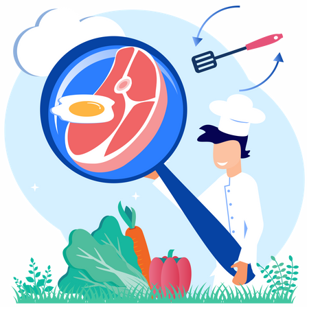 Diätplanung  Illustration