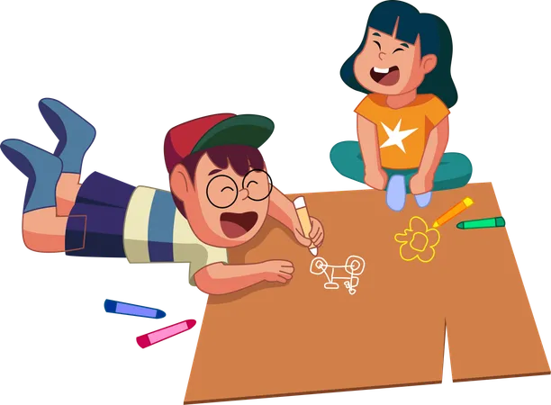 Dibujo creativo para niños  Ilustración