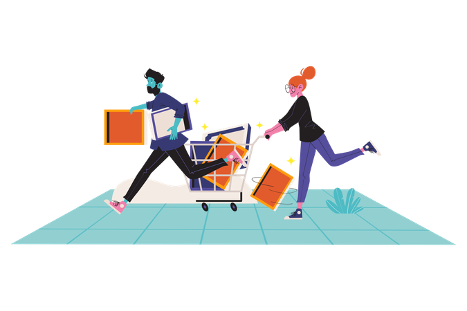 Die Leute drängen sich, um NFT-Kunstwerke zu kaufen  Illustration