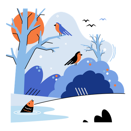 Die Tierwelt beschutzen  Illustration