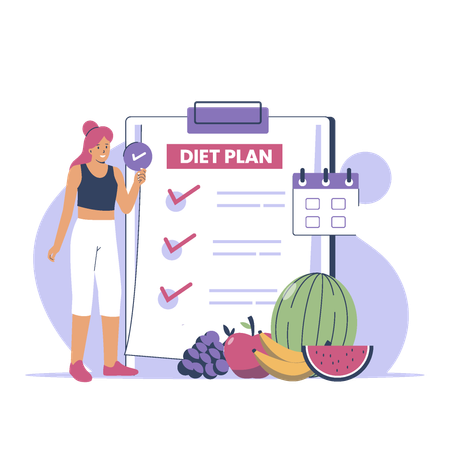 Diet plan  Illustration