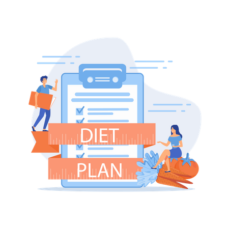 Diet plan Illustration