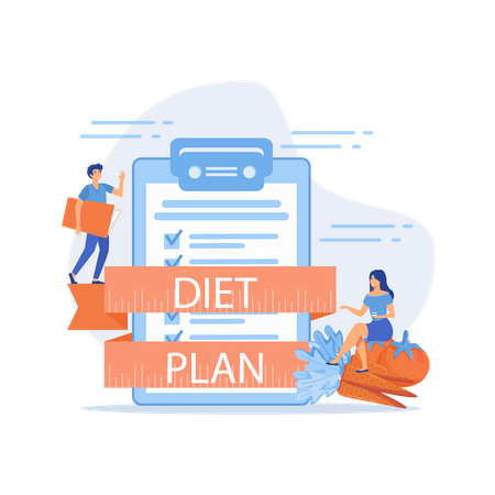 Diet plan  Illustration