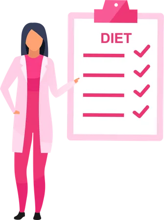 Diet planning Illustration