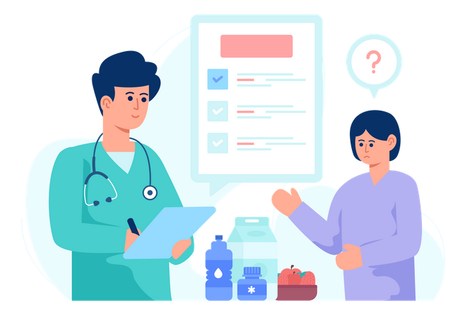 Dietitian  Illustration