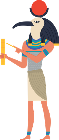 Déchirer le Dieu égyptien  Illustration