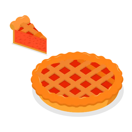 Diffeent Pies and Slices  Illustration