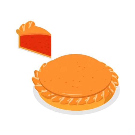 Diffeent Pies and Slices  Illustration