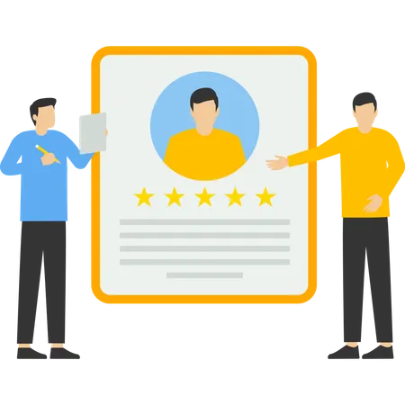 Customer Review Concept Showing Different People Giving Review Rating Customer Feedback About Satisfaction For Landing Page Ui Web App Editorial Flyer And Banner Vector Illustration Illustration