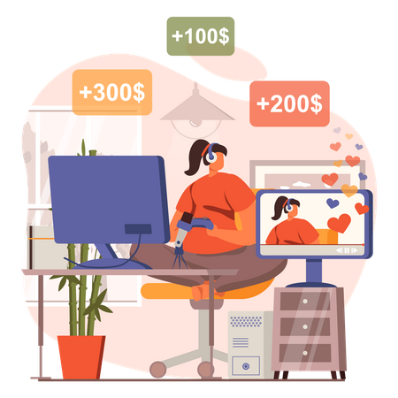 Diffusion de jeux en direct  Illustration