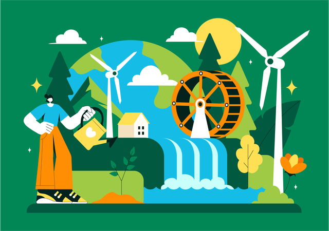 Sensibilisation à l'environnement  Illustration