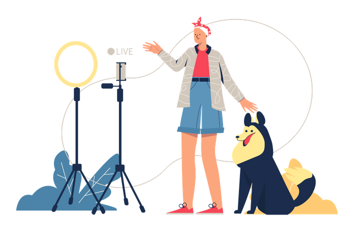Diffusion en direct  Illustration