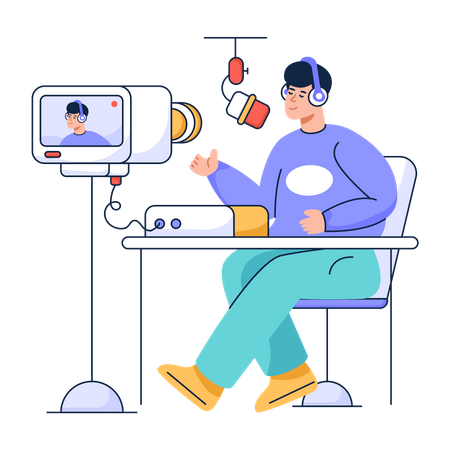 Diffusion en direct  Illustration