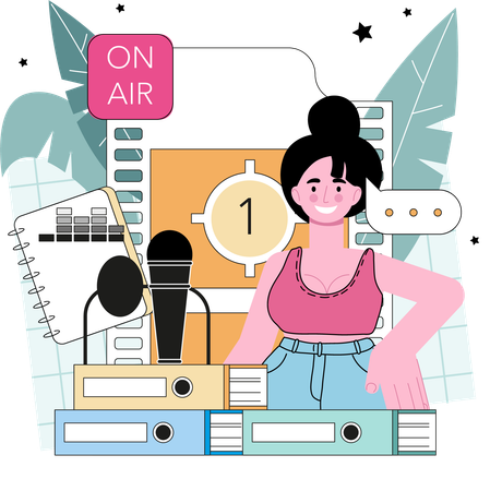 Diffusion en direct  Illustration