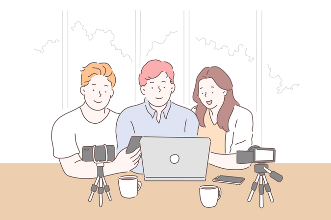 Diffusion sur les réseaux sociaux  Illustration