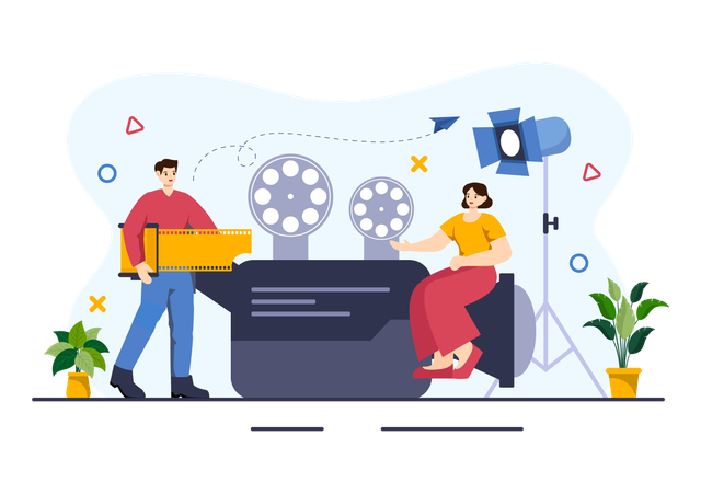 Diffusion vidéo  Illustration