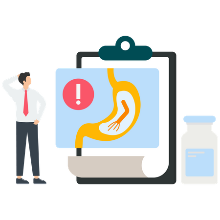 Digestive tract diseases  Illustration