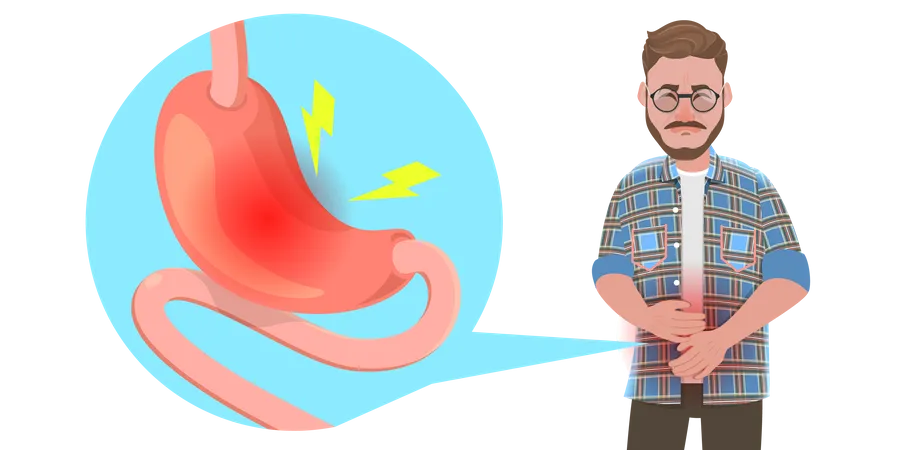 Digestive Tract Problems  Illustration