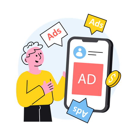 Digital Ads  Illustration