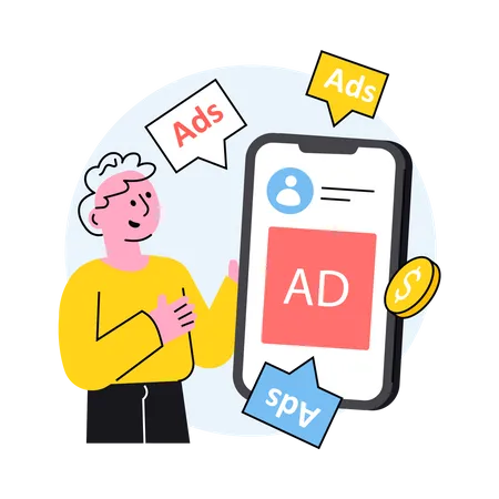 Digital Ads  Illustration