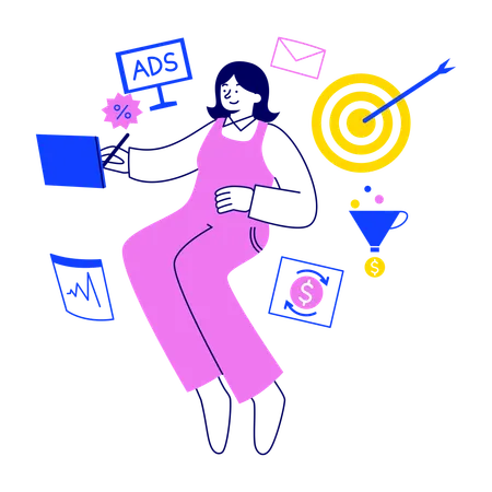 Digital Ads Manager achieves business target  Illustration
