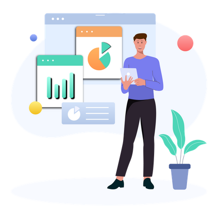 Digital Analytics  Illustration