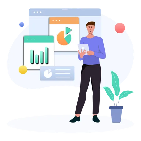 Digital Analytics  Illustration