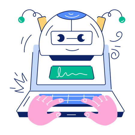 Digital Assistant  Illustration