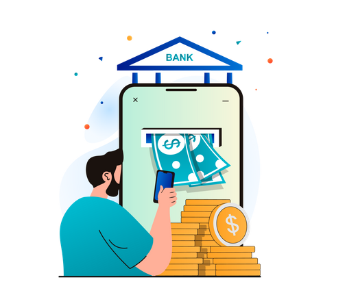 Digital Banking  Illustration